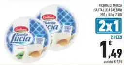 Conad Ricotta di mucca santa lucia galbani offerta