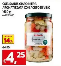 C+C Cash and Carry Coelsanus giardiniera aromatizzata con aceto di vino offerta
