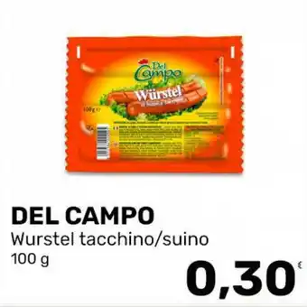 DEL CAMPO Wurstel tacchino/suino