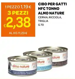 Ekom CIBO PER GATTI HFC TONNO ALMO NATURE offerta