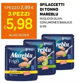 Ekom Sfilaccetti di tonno Mareblu offerta