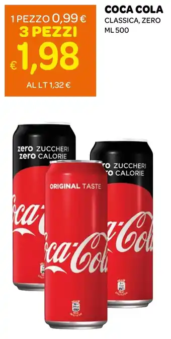 Ekom Coca Cola Classica, Zero offerta