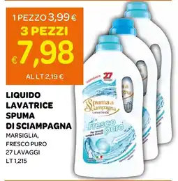 Ekom LIQUIDO LAVATRICE SPUMA DI SCIAMPAGNA offerta