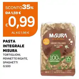 Ekom Pasta integrale Misura offerta
