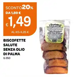 Ekom BiscoFette Salute Senza Olio di Palma offerta
