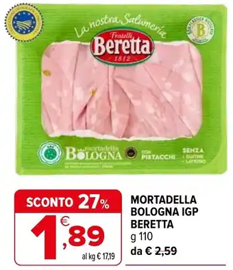 Mortadella Bologna IGP Beretta