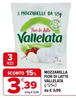 Iperal Mozzarella Fior di Latte Vallelata offerta