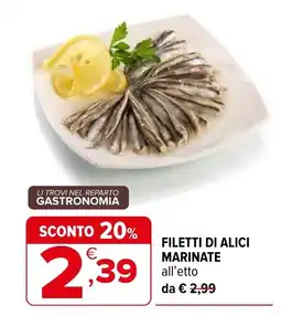 Iperal Filetti di alici marinate offerta