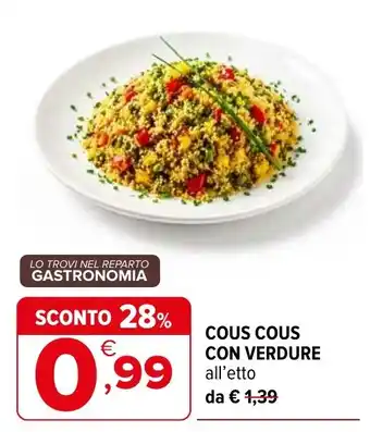 Iperal Cous Cous con Verdure offerta
