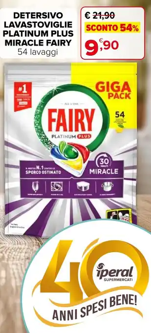 Detersivo lavastoviglie Platinum Plus Miracle Fairy