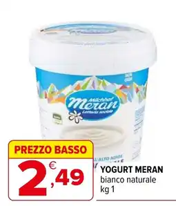 Iperal YOGURT MERAN bianco naturale offerta