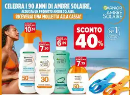 Iperal Garnier Ambre Solaire offerta