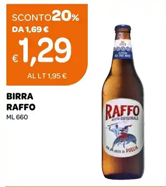 Ekom Birra Raffo offerta