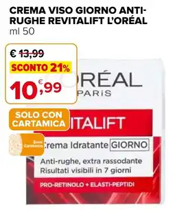 Iperal Crema Viso Giorno Anti-Rughe Revitalift L'Oréal offerta