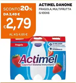 Ekom Actimel Danone Fragola offerta