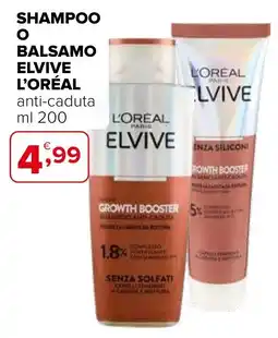 Iperal Shampoo o balsamo Elvive L'Oréal anti-caduta offerta