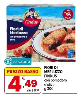 Iperal Fiori di Merluzzo Findus con pomodoro e olive offerta
