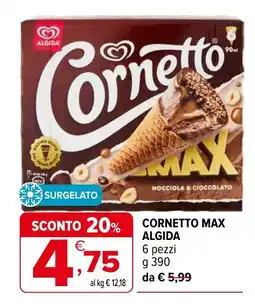 Iperal Cornetto Max Algida offerta