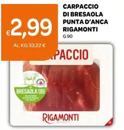 Ekom Carpaccio di bresaola punta d'anca Rigamonti offerta