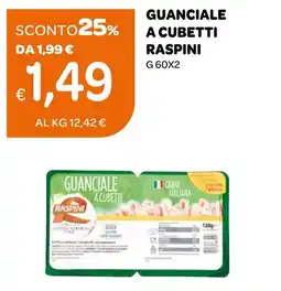 Ekom Guanciale a cubetti Raspi offerta