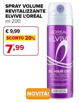 Iperal Spray Volume Revitalizzante Elvive L'Oréal offerta