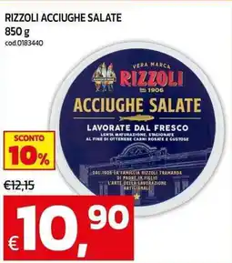 C+C Cash and Carry Rizzoli acciughe salate offerta