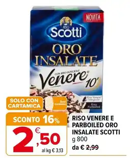 Iperal Riso Venere e Parboiled Oro Insalate Scotti offerta