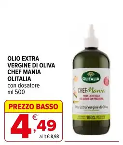 Iperal OLIO EXTRA VERGINE DI OLIVA CHEF MANIA OLITALIA offerta