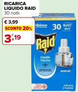 Iperal Ricarica liquido Raid offerta