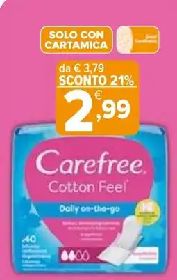 Iperal Carefree Cotton Feel Daily on-the-go offerta