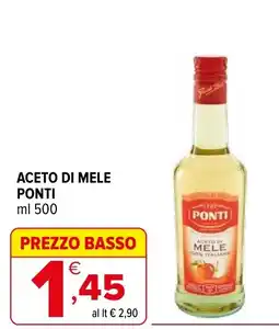 Iperal Aceto di mele Ponti offerta