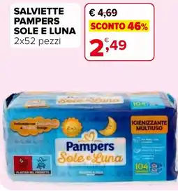 Iperal Salviette Pampers Sole e Luna offerta