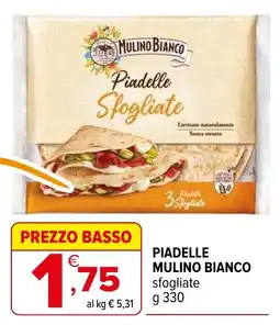 Iperal Piadelle Sfogliate Mulino Bianco offerta