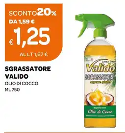 Ekom SGRASSATORE VALIDO OLIO DI COCCO offerta