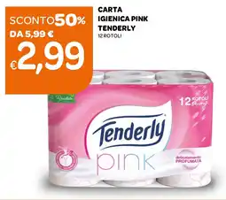 Ekom Carta igienica pink Tenderly offerta