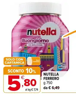 Iperal Nutella Buongiorno offerta