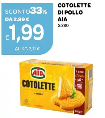 Ekom Cotolette di pollo AIA offerta