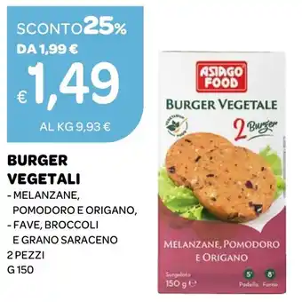 Ekom Asiago Food Burger Vegetale offerta