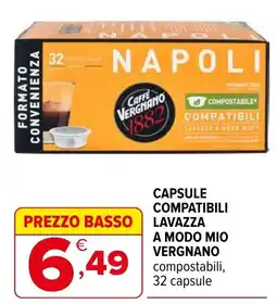 Iperal CAPSULE COMPATIBILI LAVAZZA A MODO MIO VERGNANO offerta