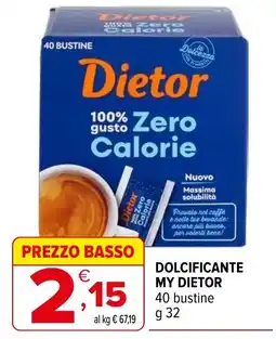 Iperal DOLCIFICANTE MY DIETOR offerta