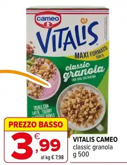 Iperal VITALIS CAMEO classic granola offerta