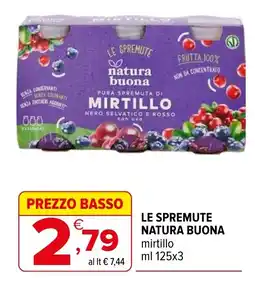 Iperal LE SPREmute NATURA BUONA mirtillo offerta