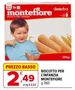 Iperal Biscotto per l'infanzia Montefiore offerta