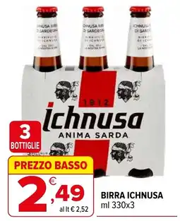 Iperal Birra Ichnusa offerta