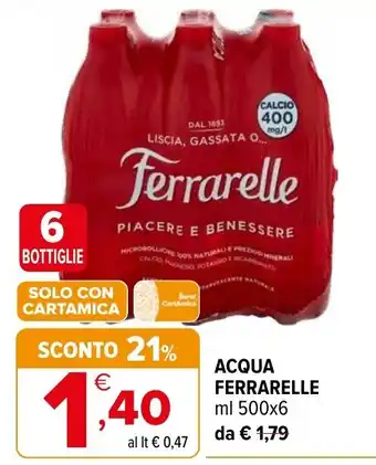 Iperal Acqua Ferrarelle offerta