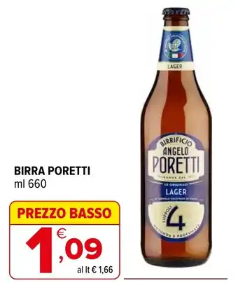Iperal Birra Poretti offerta