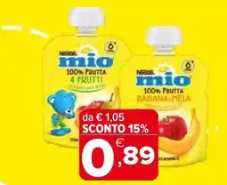 Iperal Nestle mio 100% Frutta 4 Frutti offerta
