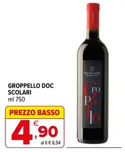 Iperal Groppello DOC Scolari offerta