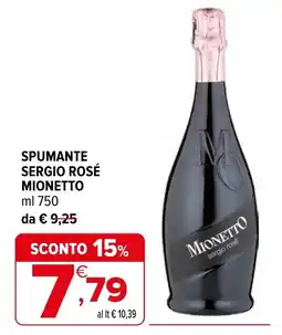 Iperal Spumante Sergio Rosé Mionetto offerta
