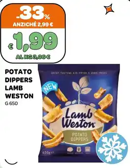 Ekom Potato Dippers Lamb Weston offerta